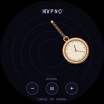 HYPNO 金色怀表与同心圆界面